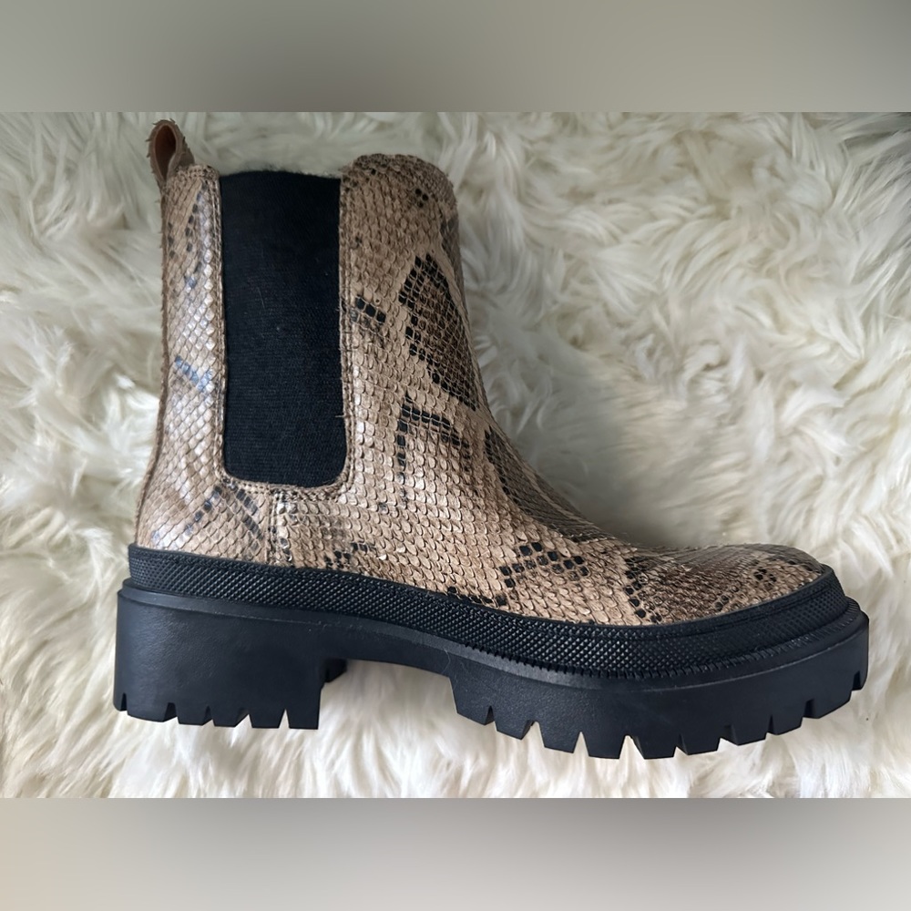 Lucky Brand Snake Combat Boot